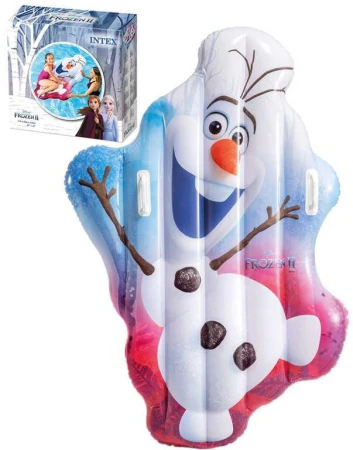 Intex Matrace nafukovací 140x104cm Olaf Frozen plavidlo na vodu 58153
