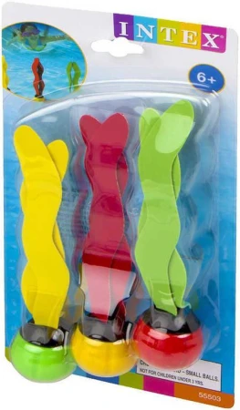 Intex Míčky okřídlené potápěčské vodní set 3 barvy se stužkou 55503