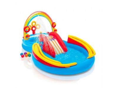 Intex Nafukovací bazén 57453 Duha Play Centrum 297 x 193 x 135 cm