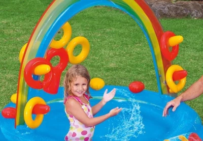 Intex Nafukovací bazén 57453 Duha Play Centrum 297 x 193 x 135 cm
