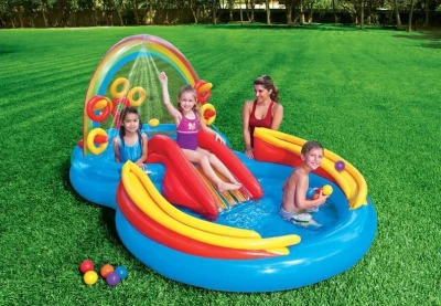 Intex Nafukovací bazén 57453 Duha Play Centrum 297 x 193 x 135 cm