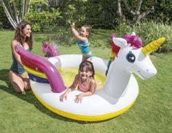 INTEX Nafukovací bazén JEDNOROŽEC so sprchou 272 x 193 x 104 cm