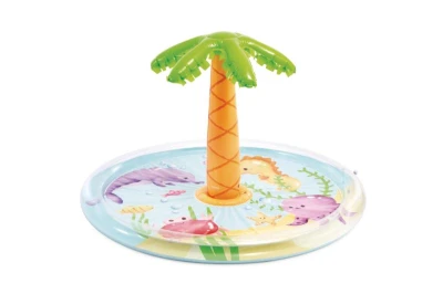 Intex Nafukovací bazének se sprškou 56433 PALM TREE SPRAY POOL