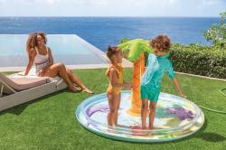 Intex Nafukovací bazének se sprškou 56433 PALM TREE SPRAY POOL