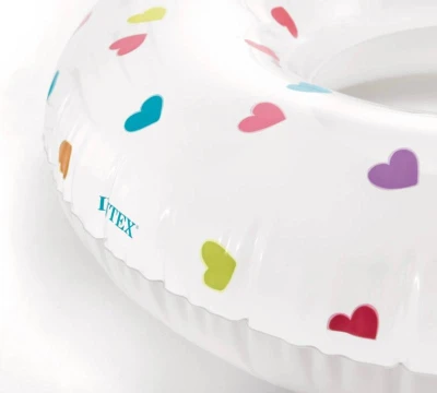 Intex Nafukovací kruh průhledný + potisk 81cm plavací kolo do vody 59259