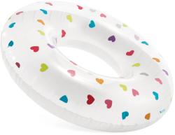 Intex Nafukovací kruh průhledný + potisk 81cm plavací kolo do vody 59259