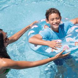 Intex Nafukovací kruh průhledný + potisk 81cm plavací kolo do vody 59259