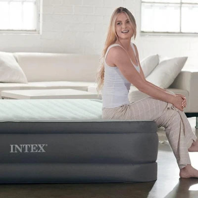 Intex Nafukovací postel 64906 PREMAIRE Queen 152x203x46 cm