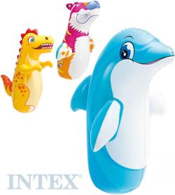 Intex Pytel nafukovací zvířátko boxovací 91x61cm s vodní záteží 3 druhy 44669 Intex Pytel nafukovací zvířátko boxovací 91x61cm s vodní záteží 3 druhy 44669