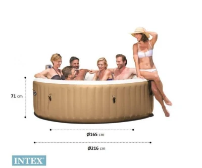 Intex Vířivka 28428 Purespa Bubble Massage HWS1100 (pro 6 os) - zelená