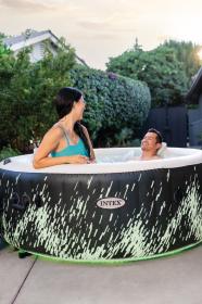 Intex Vířivka 28494 Purespa Glow Deluxe Bubble pro 4 osoby