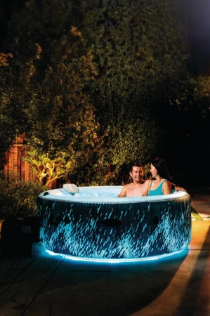 Intex Vířivka 28494 Purespa Glow Deluxe Bubble pro 4 osoby