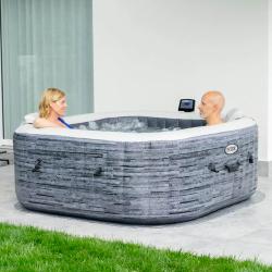 Intex Vířivý bazén PureSpa Bubble GREYSTONE DELUXE 4 - 28450 + sleva 500,- na příslušenství