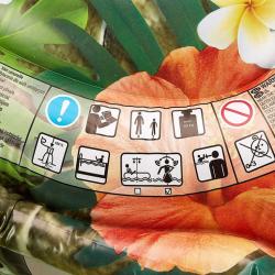 Intex Želva mořská nafukovací s úchyty 191x170cm dětské vozítko do vody 57555