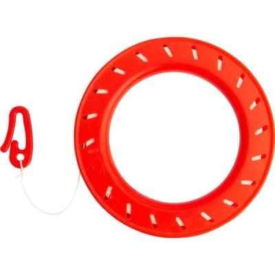 Invento červená cívka s vlascem a háčkem 40 m/17 kg