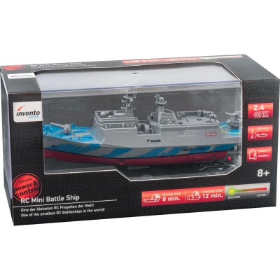 Invento RC mini bitevní loď na dálkové ovládání do bazénu i jezera