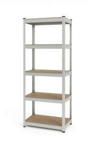 IQ models Bezšroubový regál 180x60x40 - pozinkovaný - 5 polic