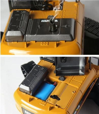 IQ models Celokovový profi žlutý 2,4GHz 1:14 23 kanálů pásový bagr