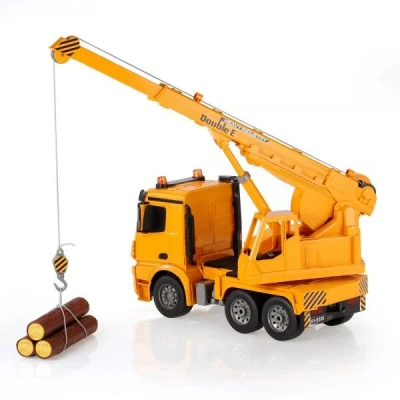 IQ models DOUBLE E Mercedes-Benz Arocs Crane 4WD žlutý RC autojeřáb 1:20