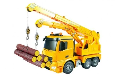IQ models DOUBLE E Mercedes-Benz Arocs Crane 4WD žlutý RC autojeřáb 1:20