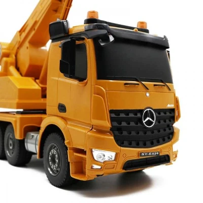 IQ models DOUBLE E Mercedes-Benz Arocs Crane 4WD žlutý RC autojeřáb 1:20