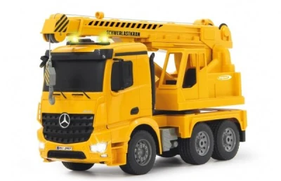 IQ models DOUBLE E Mercedes-Benz Arocs Crane 4WD žlutý RC autojeřáb 1:20