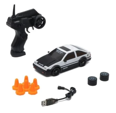 IQ models DRIFT SET Toyota Corolla 1:24 - bílá a červená