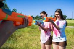 IQ models Elektrická vodní pistole Strong 528 s automatickým nasáváním oranžová