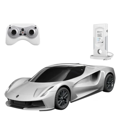 IQ models Lotus Evija stříbrný elektromobil na dálkové ovládání