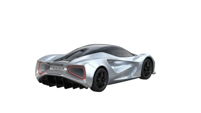 IQ models Lotus Evija stříbrný elektromobil na dálkové ovládání
