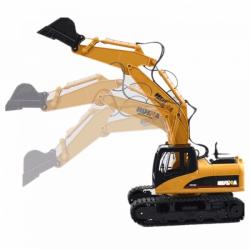 IQ models Huina Toys RC Supersilný bagr s kovovou lžící 15 kanálů RTR žlutá 1:14