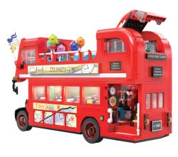 IQ models Londyn Vintage Tour Bas - Stavebnice autobusu 1770 dílků