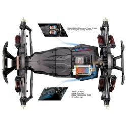 IQ models MonsterTruck 1:10, 2 motory, 46km/h - žlutočervený
