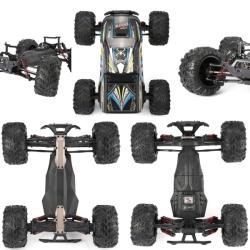 IQ models MonsterTruck 1:10, 2 motory, 46km/h - žlutočervený