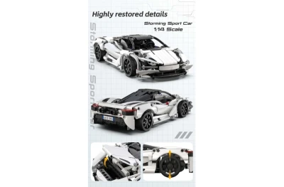 IQ models Programovatelná RC stavebnice Storming Sports Car - 402 dílků