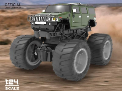 IQ models Hummer H2 Big Foot zelené 1/24 RC auto