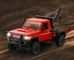 IQ models RC auto Land Cruiser TOYOTA s navijákem - červená