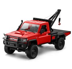 IQ models RC auto Land Cruiser TOYOTA s navijákem - červená + náhradní akumulátor