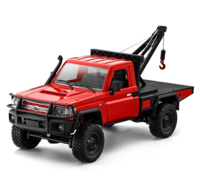 IQ models RC auto Land Cruiser TOYOTA s navijákem - červená + náhradní akumulátor