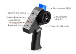 IQ models RC auto Land Cruiser TOYOTA s navijákem - červená + náhradní akumulátor