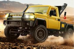 IQ models RC auto Land Cruiser TOYOTA s navijákem - žlutá