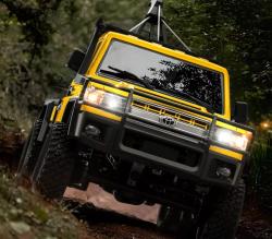 IQ models RC auto Land Cruiser TOYOTA s navijákem - žlutá