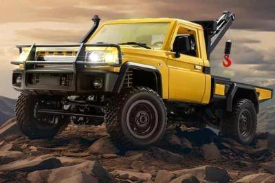 IQ models RC auto Land Cruiser TOYOTA s navijákom - žltá + náhradný akumulátor