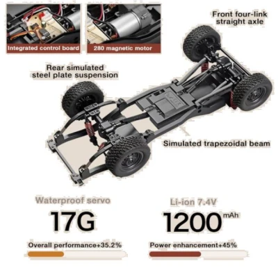 IQ models RC auto Land Cruiser TOYOTA Supertourer - černá