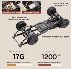 IQ models RC auto Land Cruiser TOYOTA Supertourer - černá + náhradní akumulátor