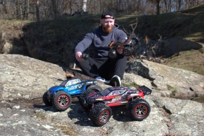 IQ models RC auto Monster Truck VORTEX 1/12, 46 km/h+ voděodolné modré