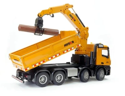 IQ models HN538 žluté 1:14 26CH RC auto s jeřábovým ramenem