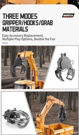 IQ models HN538 žluté 1:14 26CH RC auto s jeřábovým ramenem