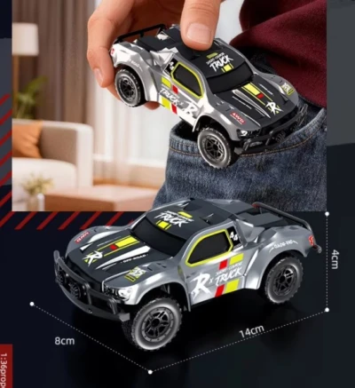IQ models SHORT TRUCK 1:36 stříbrné RC auto