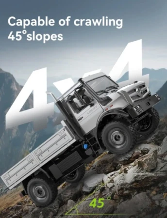 IQ models RC crawler Mercedes-Benz UNIMOG 1:20 - stříbrný
